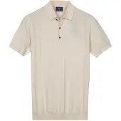 Baileys Normale fit polo beige 3 knoopjes