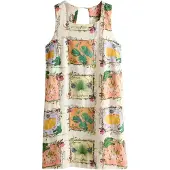 Next Shirt beige / groen / sering / oranje