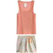 Next Korte pyjama beige / blauw / abrikoos / mandarijn