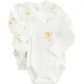 Cool Club Rompertje/body donkerbeige / lichtbruin / wit