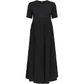 ONLY Maternity Jurk 'OLMBlomst' zwart