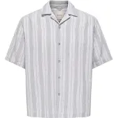 Only & Sons Overhemd 'ONSWalker' grijs / wit