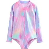 Next Badpak aqua / geel / lavendel / lichtroze