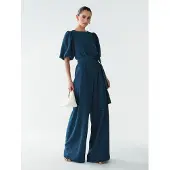 BWLDR Jumpsuit 'Laney' petrol