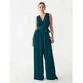 BWLDR Jumpsuit 'ALINA' petrol