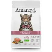 Amanova Cat Sterilised Salmon DeLuxe Low Grain 6 kg