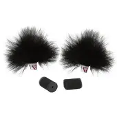 Rycote Pair of Black Ristretto Lavalier Windjammer