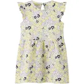 Name It Mini Jurk pasteelgeel / pastellila / zwart / wit