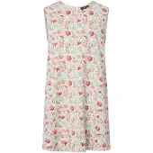 Pieces Jurk 'PCSalume' ecru / lichtblauw / rosa / rood
