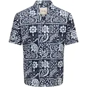 Only & Sons Overhemd 'ONSWHITE' blauw / wit