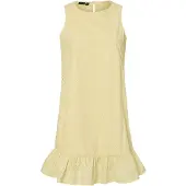 Pieces Jurk 'PCBanna' beige / geel