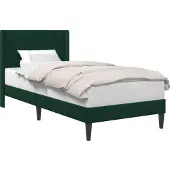 vidaXL Bedframe met hoofdeinde Donkergroen 90 x 200 cm Fluweel