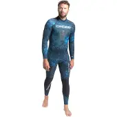 Cressi Tokugawa Back Zip 3 Mm Diving Wetsuit Blauw XL Man