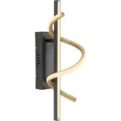 JUST LIGHT Wandlamp Emanda, dimbaar, zwart, Woon-/ Eetkamer, metaal, wandlamp