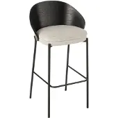 Jline Bar chair lone ply wood/metal black/grey