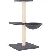 Syfax Kattenmeubel met sisal krabpalen 72 cm donkergrijs