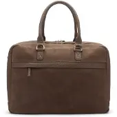 Manfield Taupe nubuck laptoptas | Maat Onesize