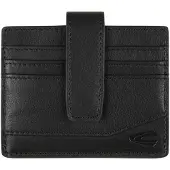 Camel active Leren Kaarthoes Stone Card Wallet Black Zwart