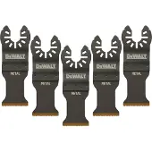 DeWalt 31x43mm Multitool Titanium Zaagblad BiM tbv Metaal (5 stuks) - DT20727