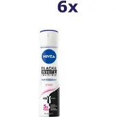 Nivea 6x Deospray 150ml Black&White Invisible Clear