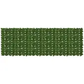 vidaXL Balkonscherm met bladeren Groen 300 x 100 cm