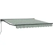 vidaXL Zonnescherm Frame Groen en Wit 300 x 250 cm