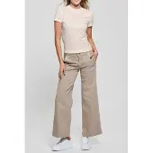 Guess Marciano GUESS Eco Ss Mock Neck All Ove Muted Stone Size: XS | T-Shirts Outlet | Dames | Wit