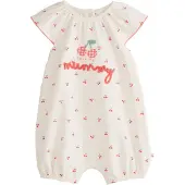 Next Rompertje/body groen / rood / wit