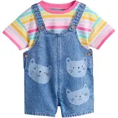 Next Set turquoise / blauw denim / geel / pink