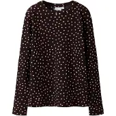 Name it Shirt donkerbruin / rosa
