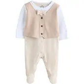 Next Set beige / donkerbeige / wit