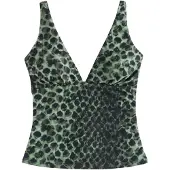 Next Tankinitop mintgroen / zwart