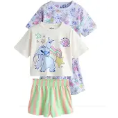 Next Nachtkledij 'Disney Lilo Und Stitch' crème / lila / sering / abrikoos