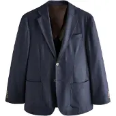 Next - Heren - Nova Fides Signature Blazer met textuur van wol - Blauw