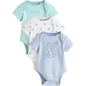Ted Baker Rompertje/body navy / turquoise / duifblauw / wit