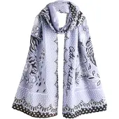Cath Kidston Sjaal lichtlila / zwart / wit