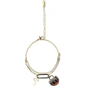 IZIA Armband goud / rood / zwart