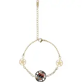IZIA Armband goud / zwart