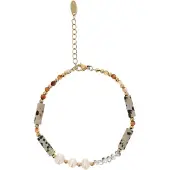 Usha Armband goud / gemengde kleuren