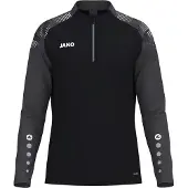 Jako Sonic Ziptop Heren - Zwart / Antraciet | Maat: M