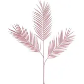 Easyplants | Kunsttak Varen 100 cm paars | Zijde | Nepbloemen | paars | Onderhoudsvrij | Kant-en-klaar