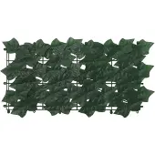 vidaXL Balkonscherm met bladeren Donkergroen 600 x 150 cm