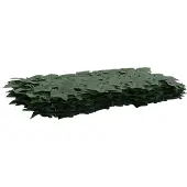 vidaXL Balkonscherm met bladeren Donkergroen 600 x 75 cm