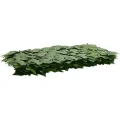 vidaXL Balkonscherm met bladeren 300 x 150 cm Polyethyleen en Stof