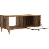 vidaXL Salontafel Oud hout 90 x 50 x 40 cm Bewerkt hout