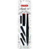 Herlitz Kalligrafiepen Set, 5 delig.