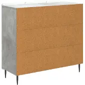 vidaXL Dressoir Betongrijs 89 x 34,5 x 82 cm Bewerkt hout