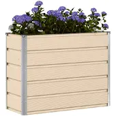 vidaXL Plantenbak Ivoor 100 x 40 x 75 cm Staal
