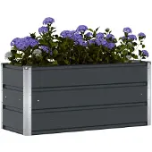 vidaXL Plantenbak Antraciet 100 x 40 x 45 cm Staal