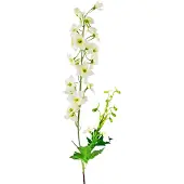 Easyplants | Kunstbloem Delphinium 79 cm wit | Zijde | Nepbloemen | wit | Onderhoudsvrij | Kant-en-klaar